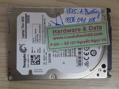 7815 Seagate 500GB chết cơ