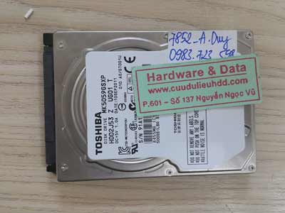 7852 Toshiba 500GB chết cơ