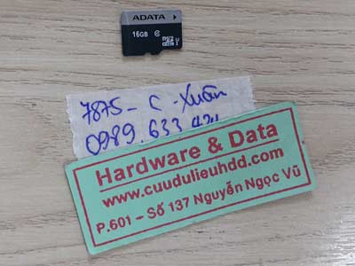7875 thẻ nhớ 16GB bị mất định dạng