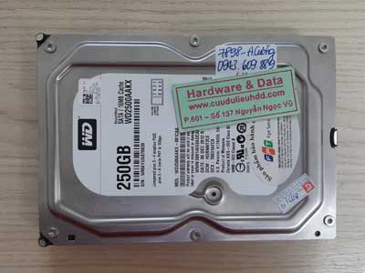 7898 Western 250GB hỏng cơ