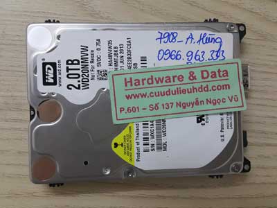 7908 Western 2TB bị hỏng