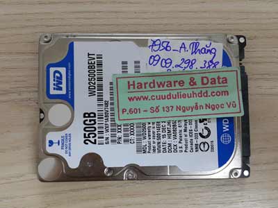 7956 Western 250GB đầu đọc lỗi
