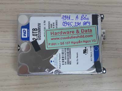 7971 Western 2TB đầu từ hỏng
