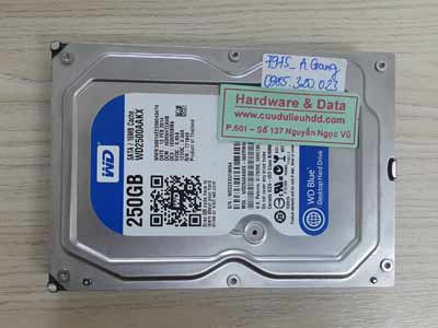 7975 Western 250GB đầu từ lỗi