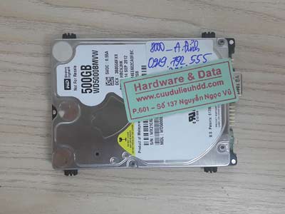 8000 Western 500GB chết cơ