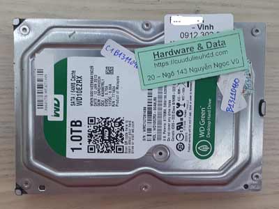 Lấy lại dữ liệu ổ cứng Western 1TB đầu đọc lỗi