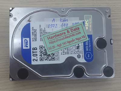 Cứu dữ liệu ổ cứng Western 2TB đầu từ lỗi