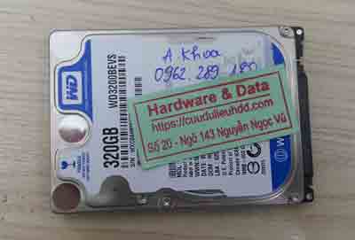 cứu dữ liệu ổ cứng Western 320GB chết cơ