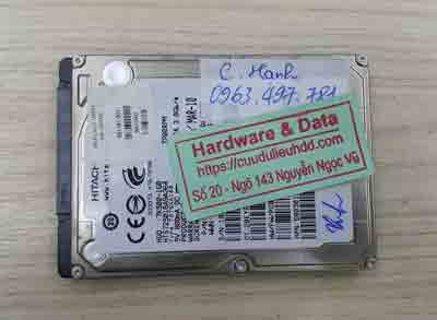 cứu dữ liệu ổ cứng Hitachi 160Gb chết cơ