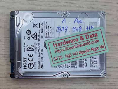 Phục hồi dữ liệu ổ cứng Hitachi 1TB đầu đọc lỗi