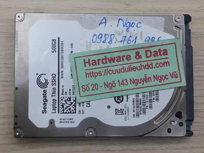 Phục hồi dữ liệu ổ cứng Seagate SSHD 500GB chết cơ