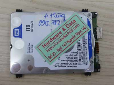 khôi phục dữ liệu ổ cứng Western 1TB hỏng đầu từ