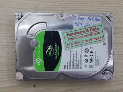 Khôi phục dữ liệu Seagate 1TB lỗi đầu từ