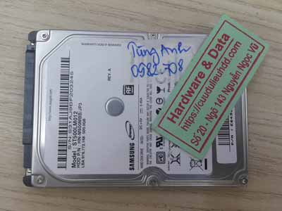 Cứu dữ liệu Samsung 500GB lỗi cơ