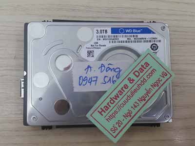 cứu dữ liệu ổ cứng Western 3tb chết cơ