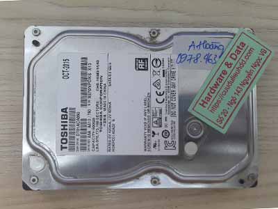 Phục hồi dữ liệu Toshiba 500GB đầu từ lỗi