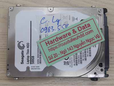 Lấy lại dữ liệu Seagate 500GB lỗi đầu đọc