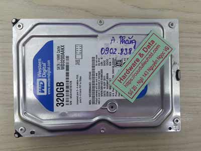 Phục hồi dữ liệu ổ cứng western 320GB chết cơ