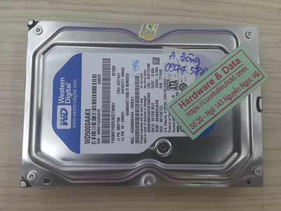 Cứu dữ liệu ổ cứng western 500GB ghost nhầm ổ dữ liệu