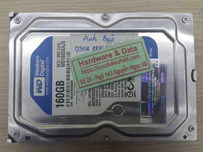 lấy lại dữ liệu ổ cứng Western 160GB chết cơ