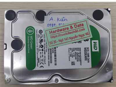 Khôi phục dữ liệu ổ cứng Western 2TB hỏng đầu từ