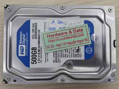Khôi phục dữ liệu ổ cứng Western 500GB Bad sector