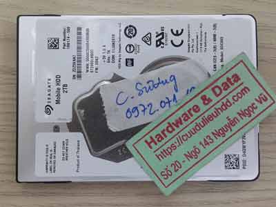 Khôi phục dữ liệu ổ cứng Seaagte 2TB đầu từ lỗi