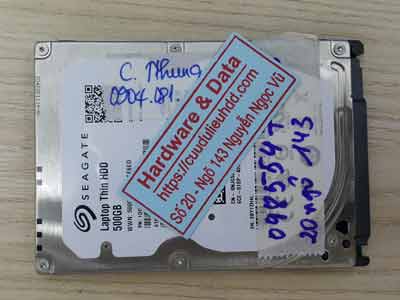 Lấy dữ liệu ổ cứng Seaagte 500GB chết cơ