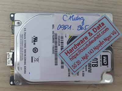 khôi phục dữ liệu ổ cứng Western 1TB hỏng đầu từ