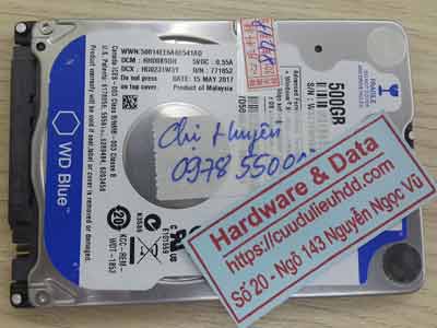 lấy dữ liệu ổ cứng Western 500GB đầu đọc lỗi