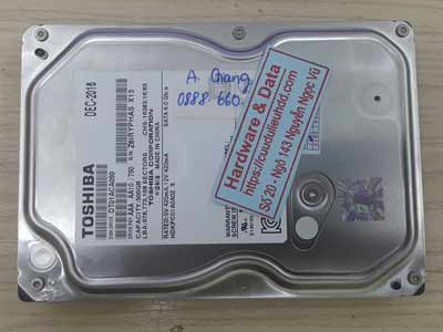 Cứu dữ liệu ổ cứng toshiba 500GB đầu từ lỗi
