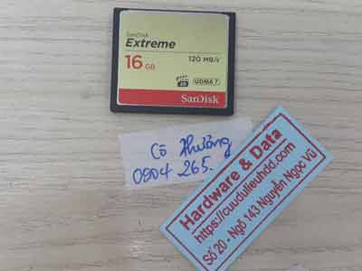 Phục hồi dữ liệu thẻ nhớ 16GB mất dữ liệu