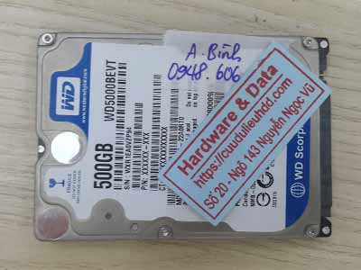 Lấy lại dữ liệu ổ cứng western 500GB ghost nhầm