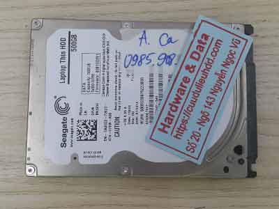 Cứu dữ liệu ổ cứng Seagate 500GB chết cơ