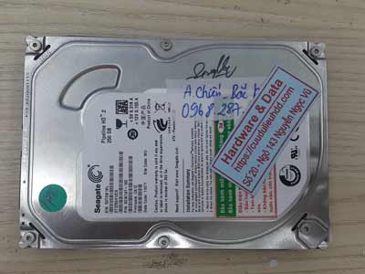 Cứu dữ liệu ổ cứng Seagate 250GB lỗi cơ