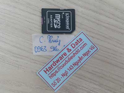 Cứu dữ liệu thẻ nhớ 32GB mất dữ liệu