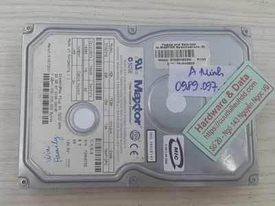 Lấy lại dữ liệu ổ cứng maxtor 40GB bad nhẹ