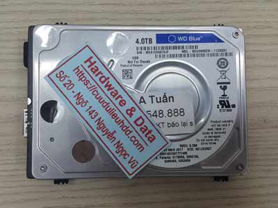 khôi phục dữ liệu ổ cứng Western 4TB chết cơ