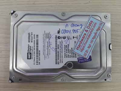 Phục hồi dữ liệu ổ cứng Western 320GB chết cơ