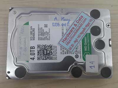 Lấy lại dữ liệu ổ cứng Western 4TB đầu từ lỗi