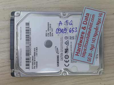 Cứu dữ liệu ổ cứng Samsung 1TB lỗi đầu từ