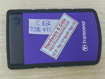 Phục hồi dữ liệu ổ cứng Trancend 500GB đầu từ hỏng