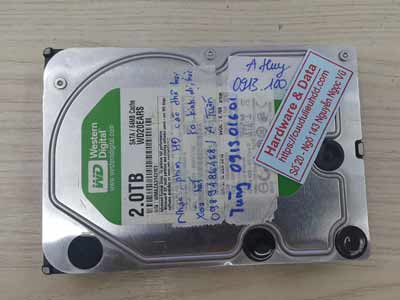 Cứu dữ liệu ổ cứng Western 2TB chết cơ