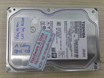 Lấy lại dữ liệu ổ cưng Toshiba 1TB hỏng đầu từ