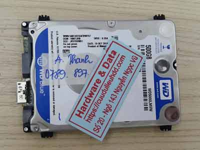 Cứu dữ liệu ổ cứng Western 500GB chết cơ