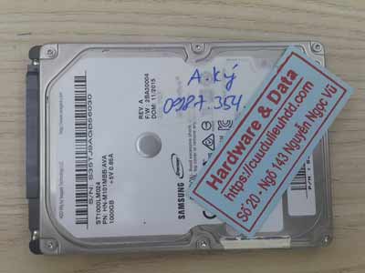 Cứu dữ liệu ổ cứng Samsung 1TB chết cơ