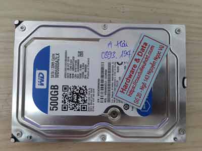 Cứu dữ liệu ổ cứng Western 500GB bad nặng