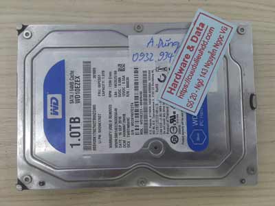 Khôi phục dữ liệu Western 1TB đầu từ lỗi