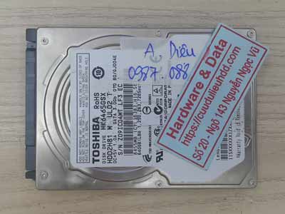 Cứu dữ liệu ổ cứng Toshiba 640GB đầu từ hỏng