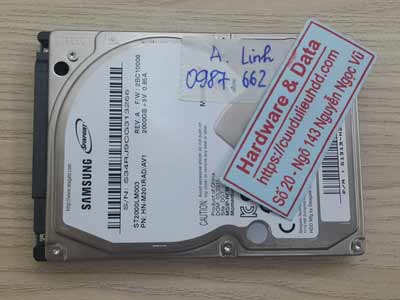 lấy lại dữ liệu ổ cứng Samsung 2TB hỏng đầu từ